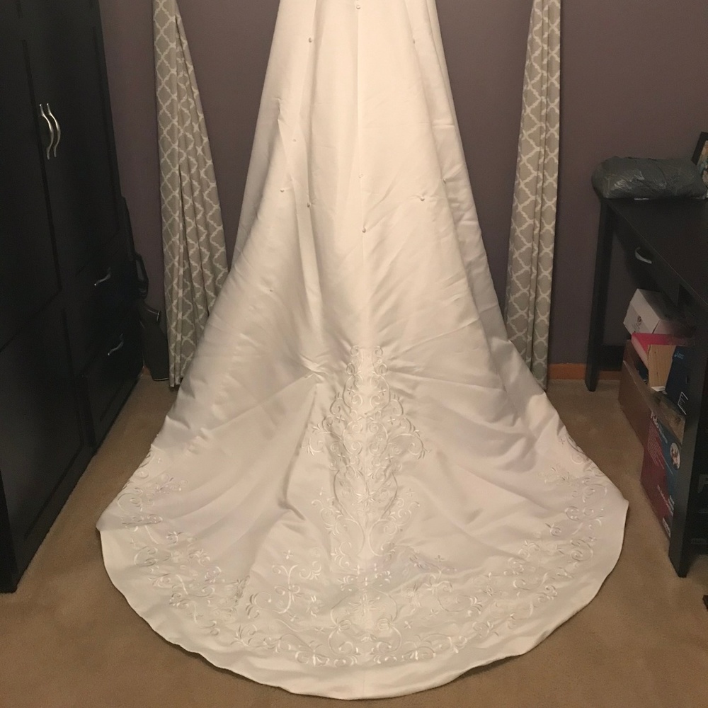 David's Bridal St Tropez Wedding Dress - Picture 3 of 8